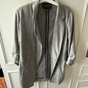 Rachel Zoe Black and White Checkered Blazer